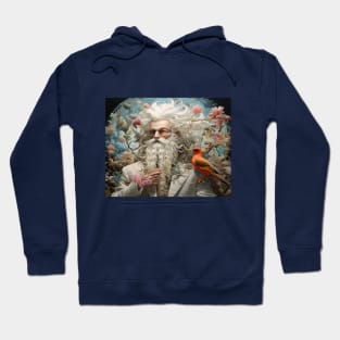 Wizard with Long White Beard and Glasses Hoodie